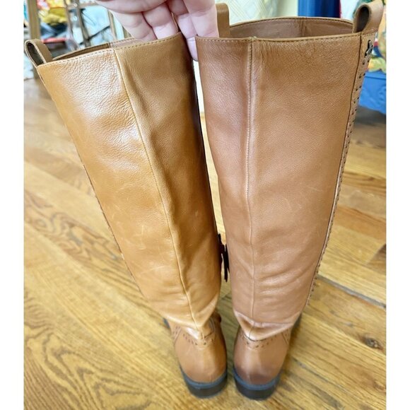Sam Edelman Prina Whiskey Leather Riding Boots sz(7) - Picture 6 of 12